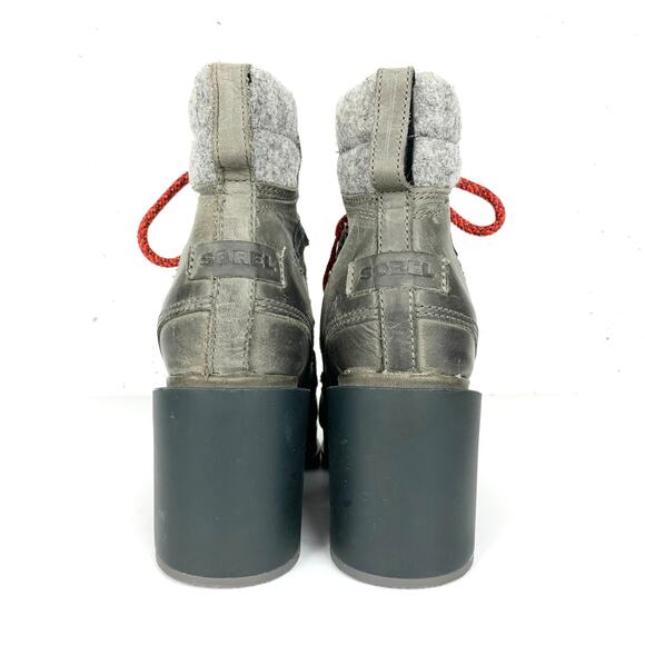 Sorel Blake Lace Quarry Hiker Boots Waterproof EVA Footbed Stacked Heel Size 7 - Picture 4 of 11